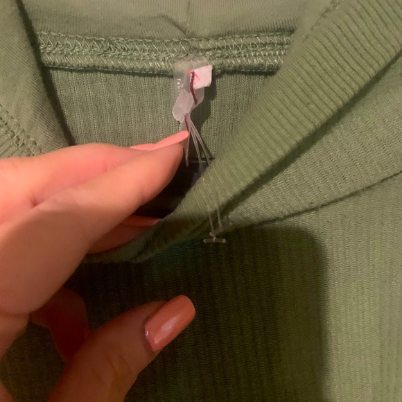 NWOT Free People High-Waisted Jogger / Hoodie Set Sz. Large - Picture 4 of 10